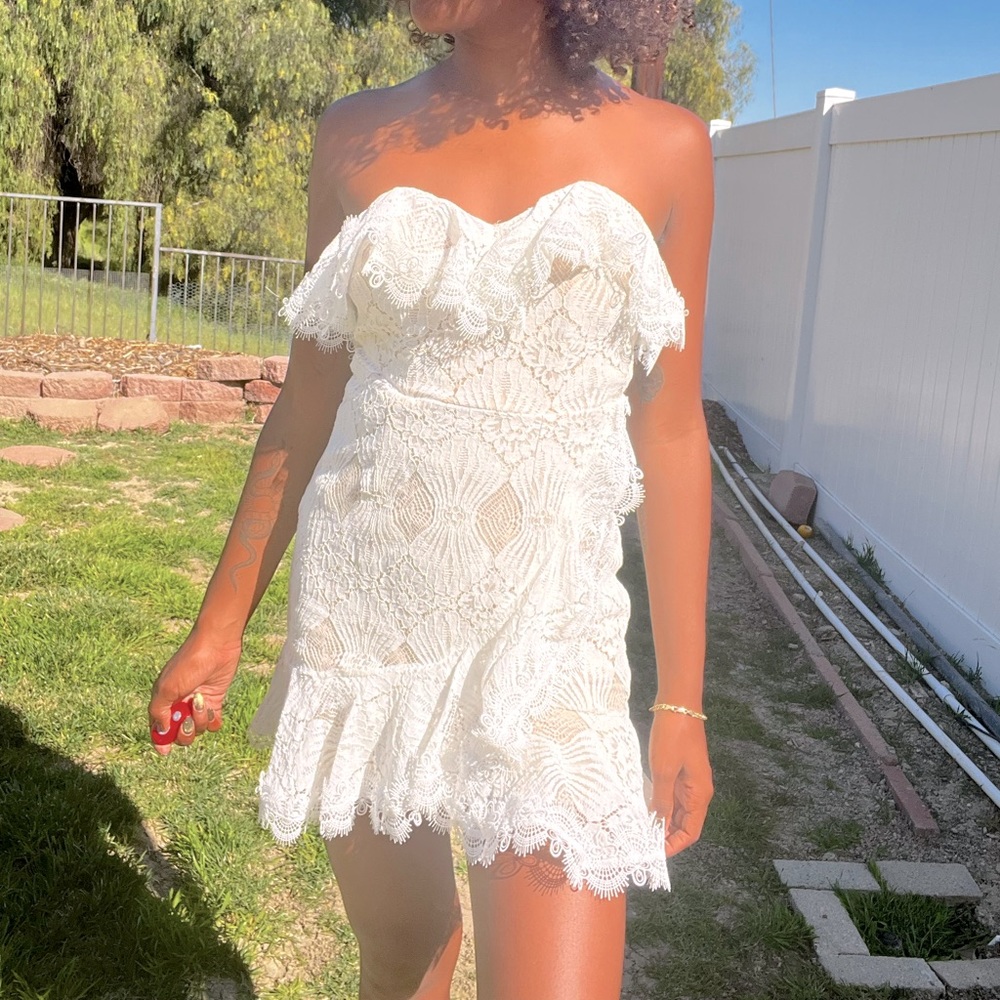 NWT Lace floral boho dress